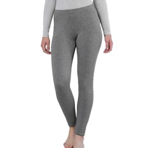 1 pcs Ladies Fleece Lined Warm Cotton Leggings Grey color