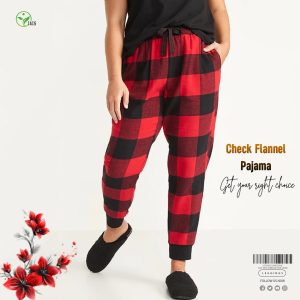 1 pcs Women’s Check flannel pajama