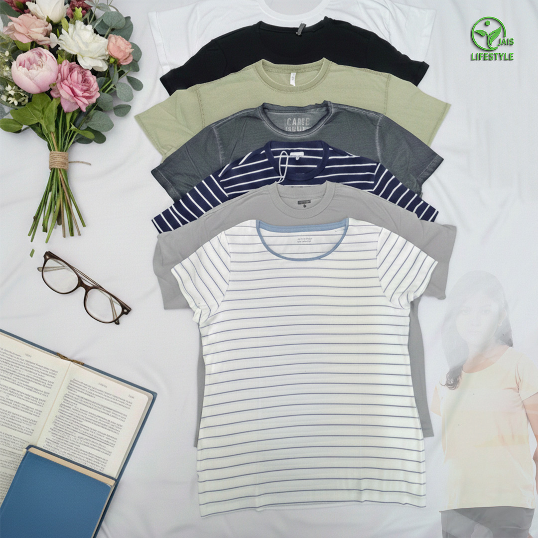 5 Pcs Ladies Multicolor t shirt - Image 7